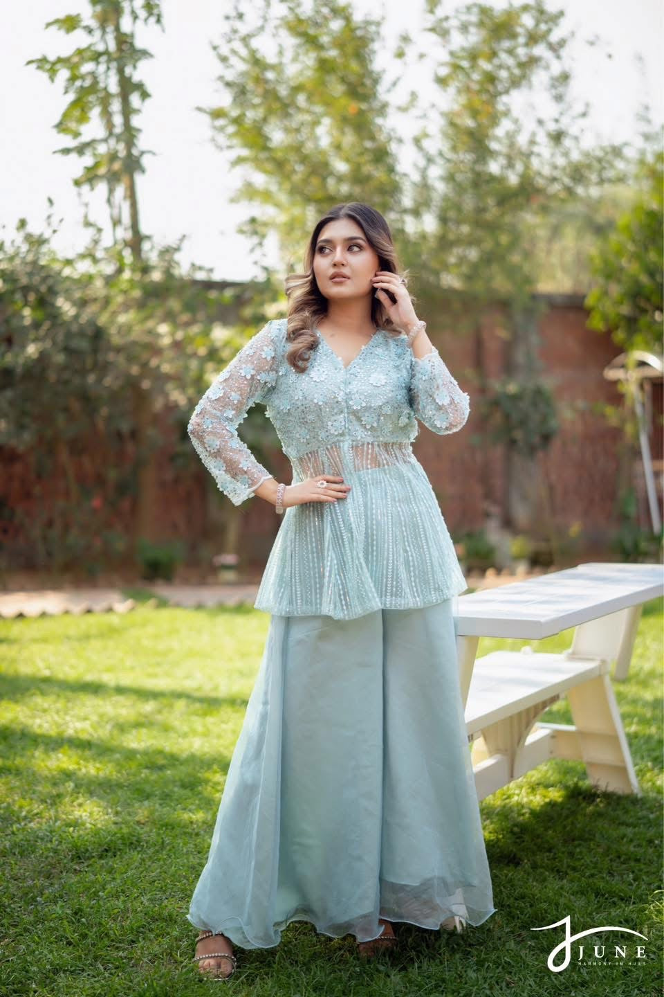 Pastel Powder Blue Co-ord Set