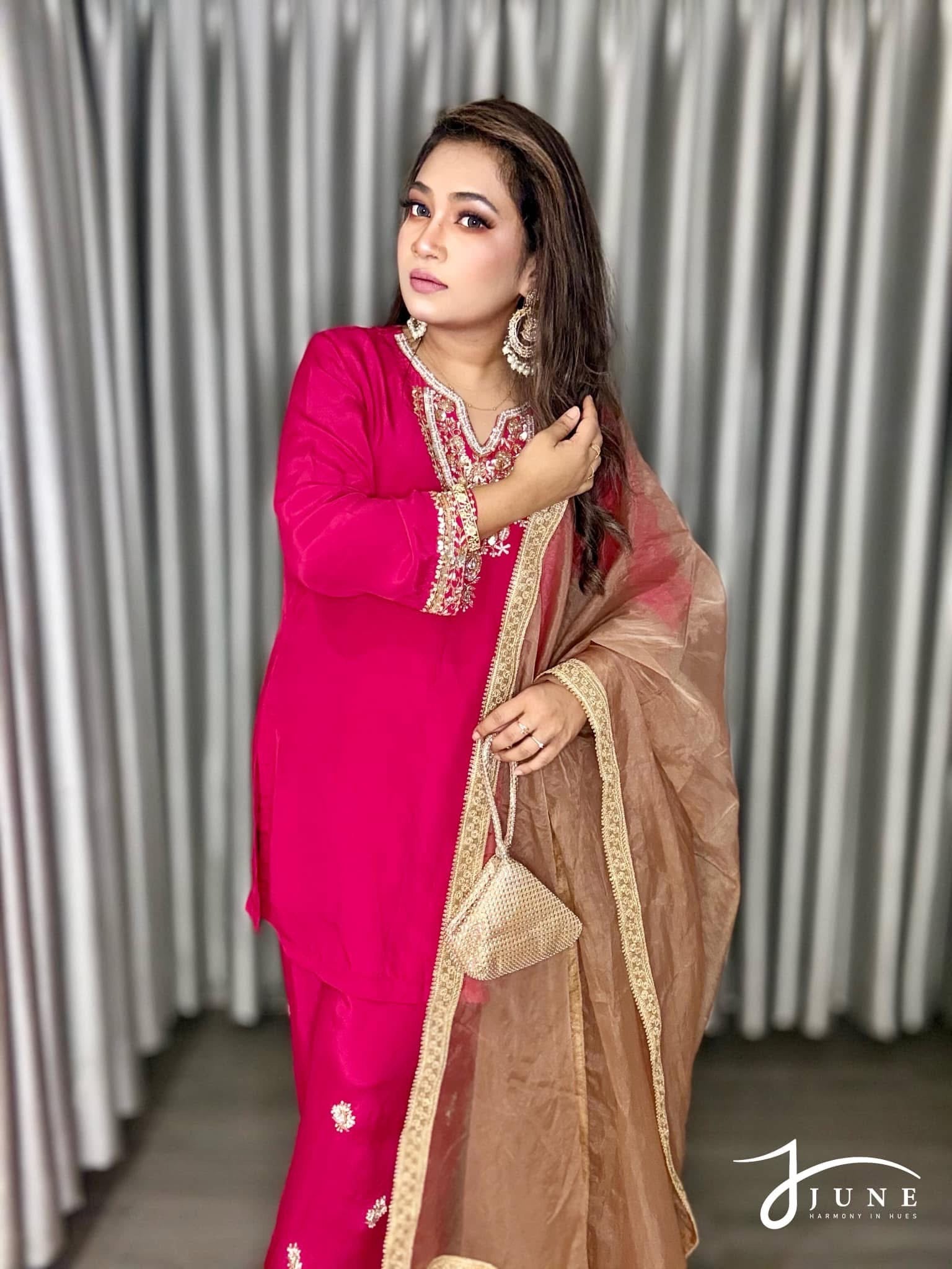 Deep Magenta Salwar Suit