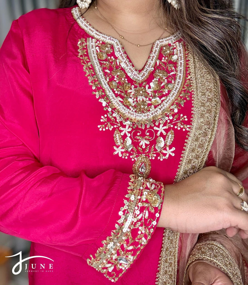 Deep Magenta Salwar Suit